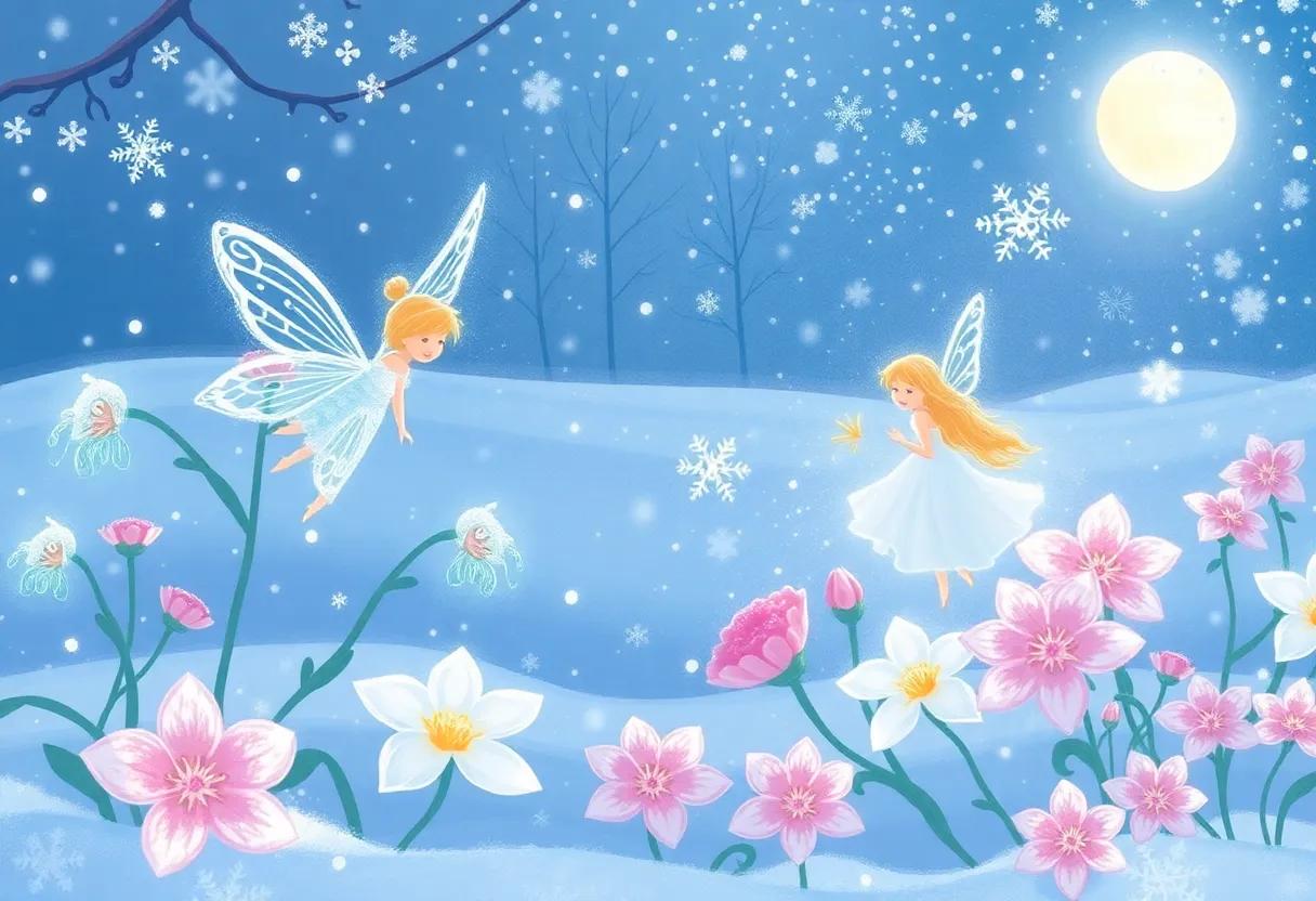 Delicate Ice Crystals Dancing on‍ Frozen ​Flowers