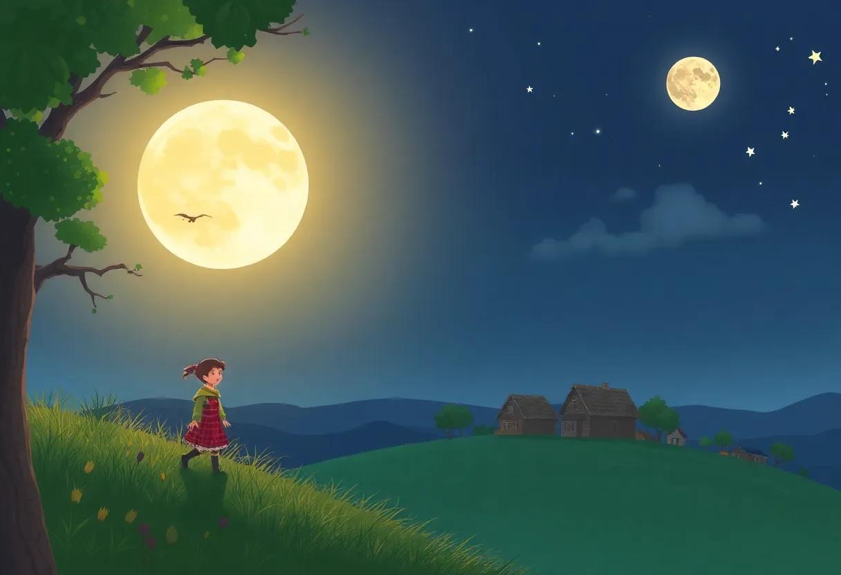 The Quiet Village Under a Silver‌ Sky
