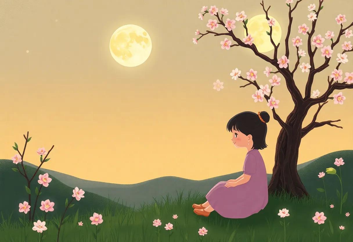 Magic Blossoms ‌Under‍ Lunar Light