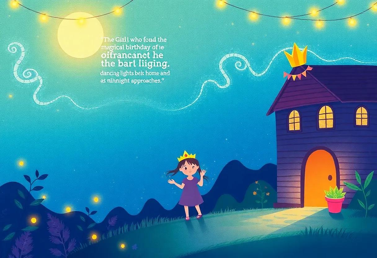 Dancing Lights Guide Her Back Home as Midnight Approaches