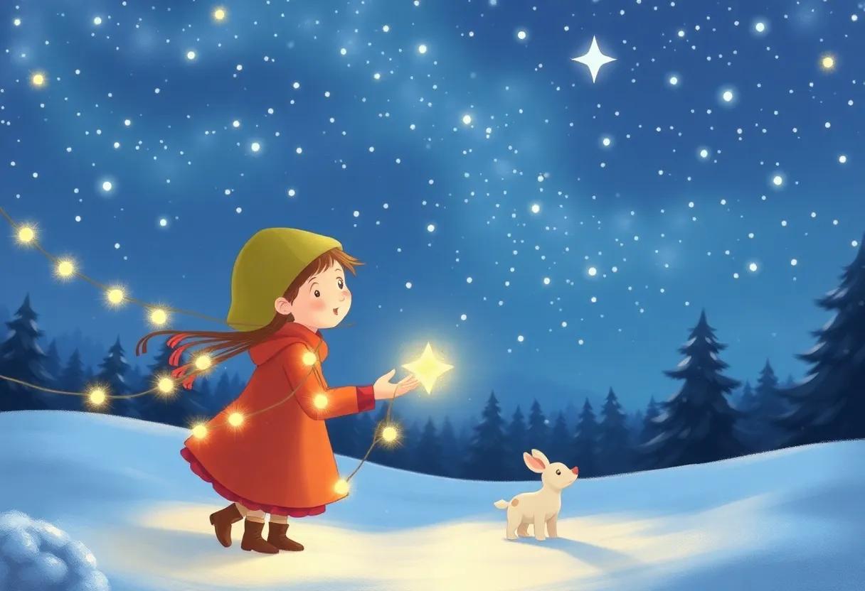 The Girl's Wish Cast Into the Starlit Sky