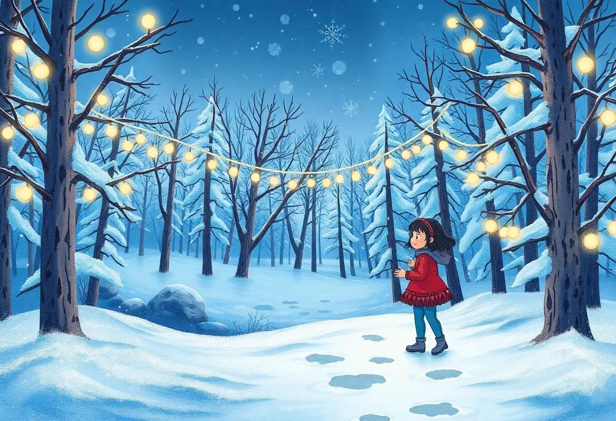 Hidden Paths Through the Enchanted Snowy forest