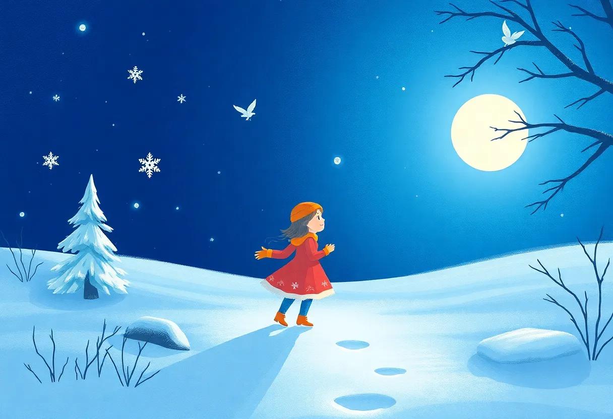 Meeting the Frost Fairies Beneath the Moonlight