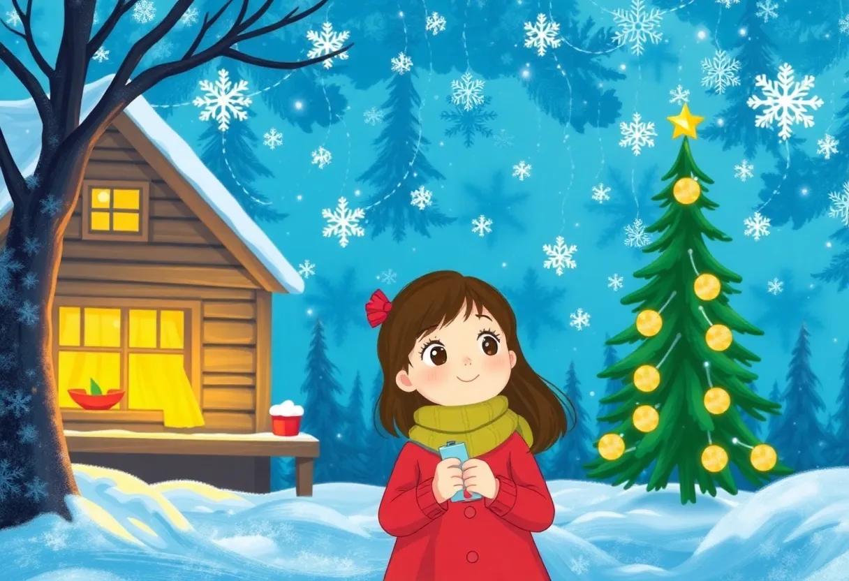 The Girl's Secret Paintbrush​ of Winter Magic