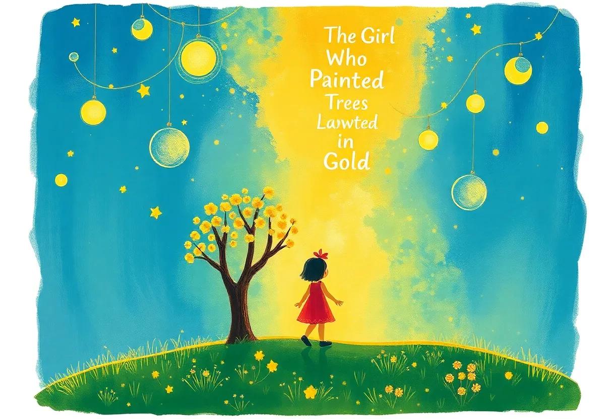 A Night of Stars Reflecting in Golden Branches