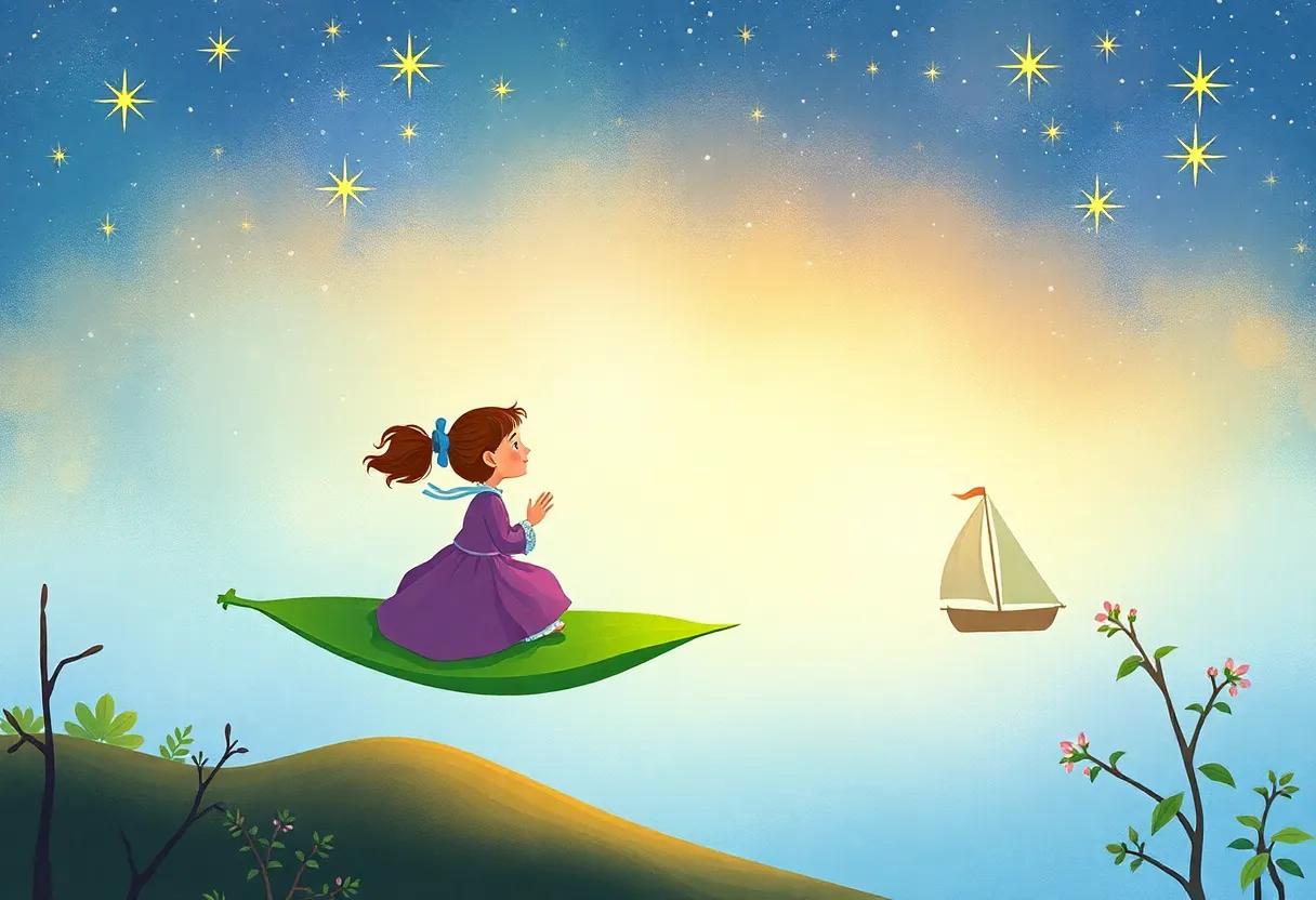 Sailing Beneath a Sky Painted with Shooting Stars