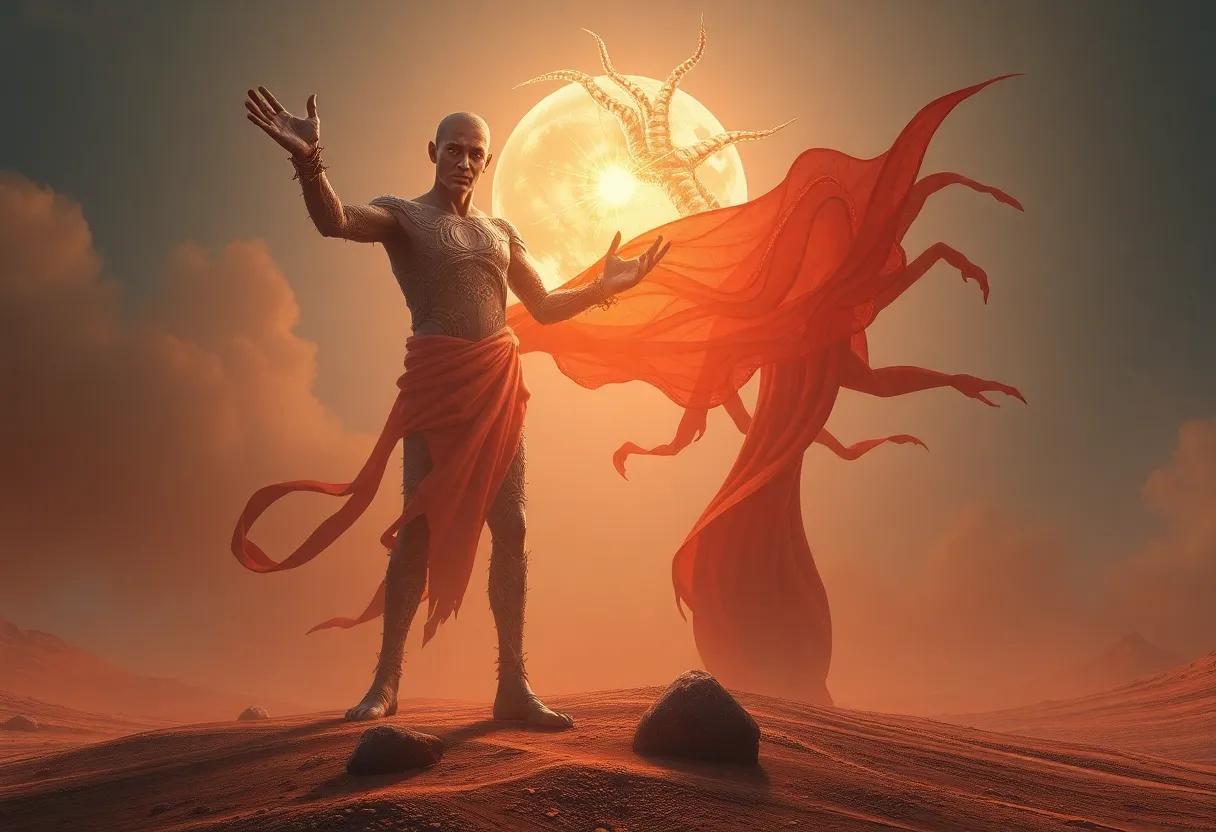 Exploring the Rich Symbolism and Themes of Creation, freedom, and Fate Interwoven with Jewish and Arab Mythologies