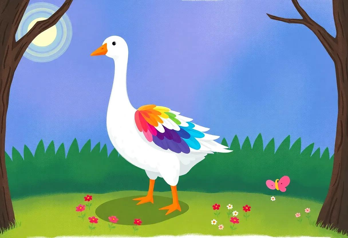 The ‍Goose ⁣with Feathers of Every Hue