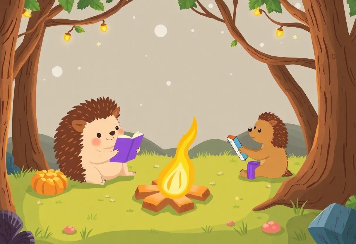 Sharing Stories Around the Glowing Campfire