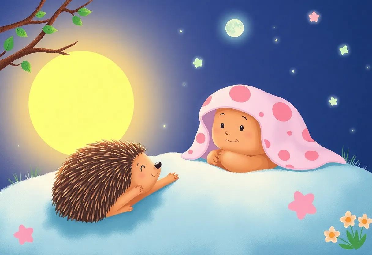 A Blanket⁢ of Moonlight Wrapped Around the Hedgehog