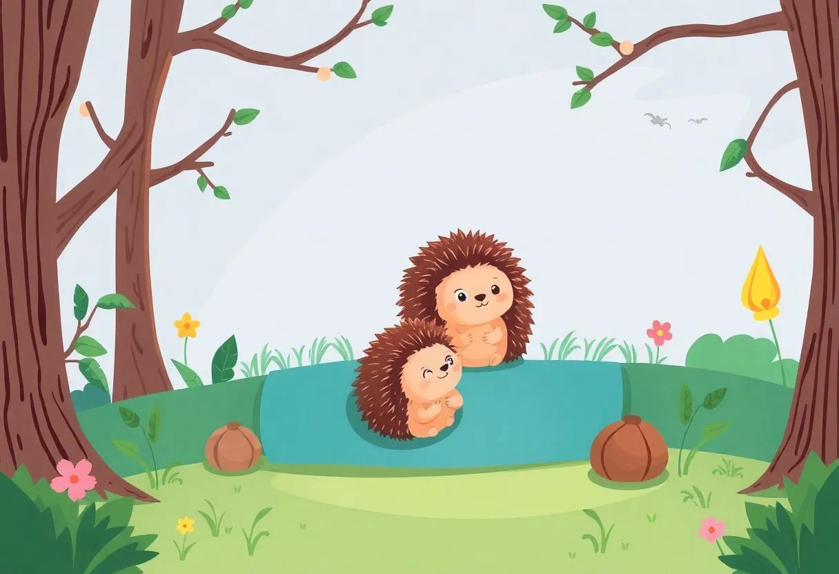The Happy⁣ Hedgehog's Peaceful ⁤Forest Home