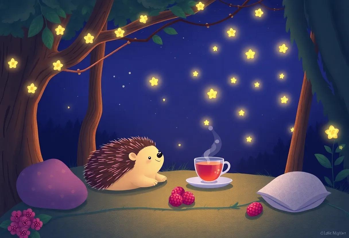 A Warm Cup of‌ Berry ​Tea by the Glow of Fireflies
