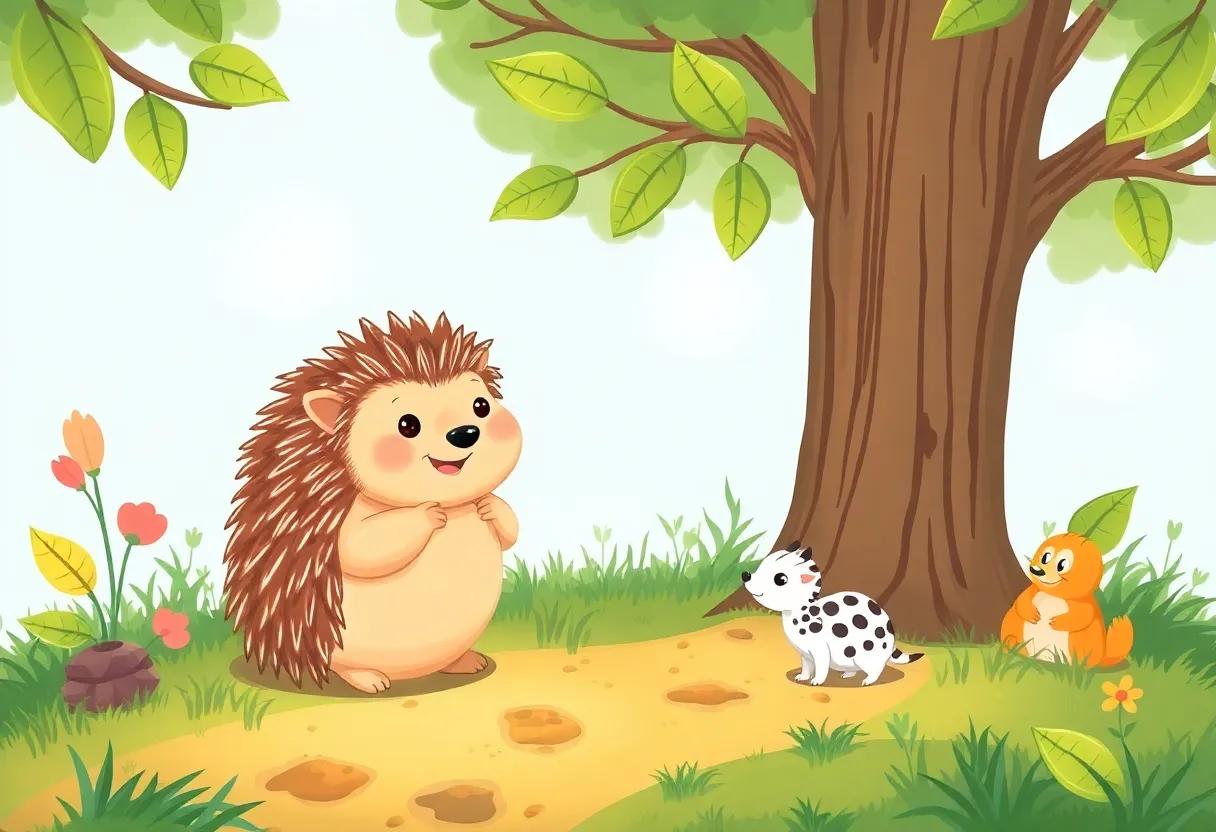 Meeting Friendly Forest Creatures Along the Path