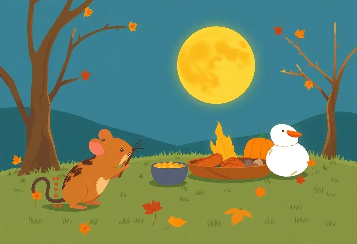 Preparing a Cozy Feast Beneath the Harvest Moon