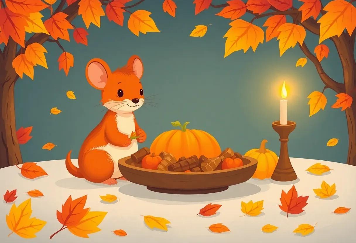 Setting a Cozy ‍Table Among⁤ Autumn Leaves
