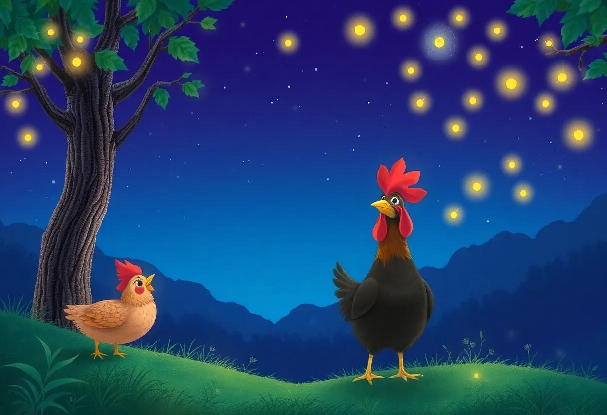 The Magical Path Lighted‍ by‌ Fireflies