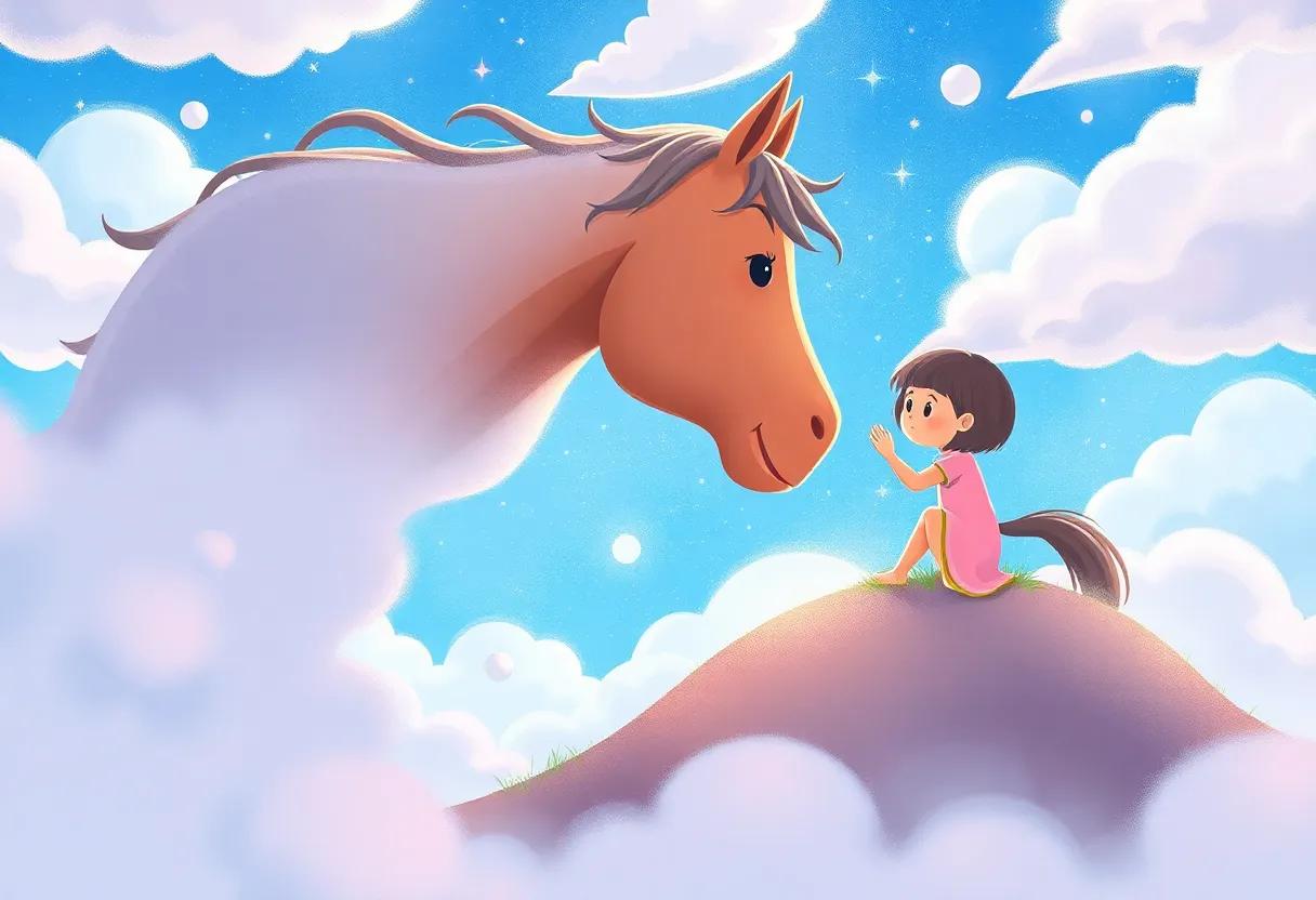 Galloping Through‍ Silver-Tipped Cloud Paths
