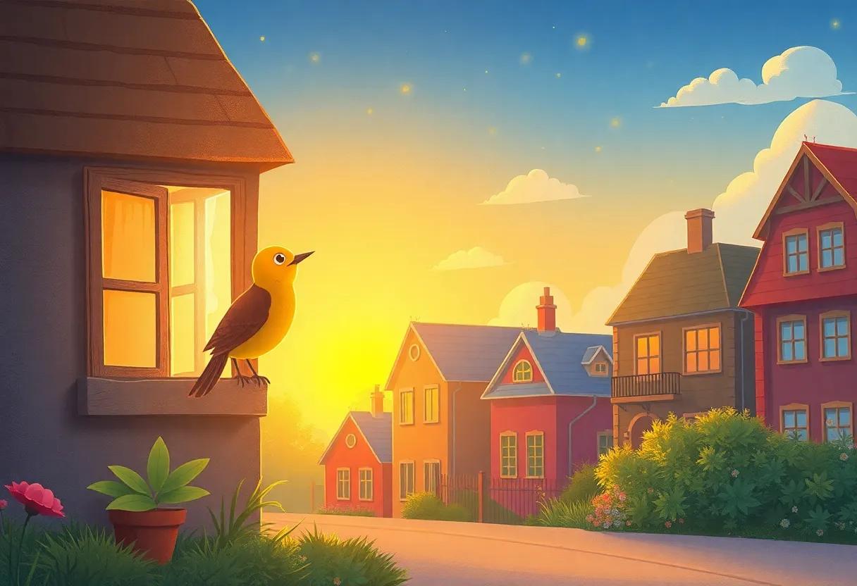 How Neighborhood Windows Catch the Golden Glow