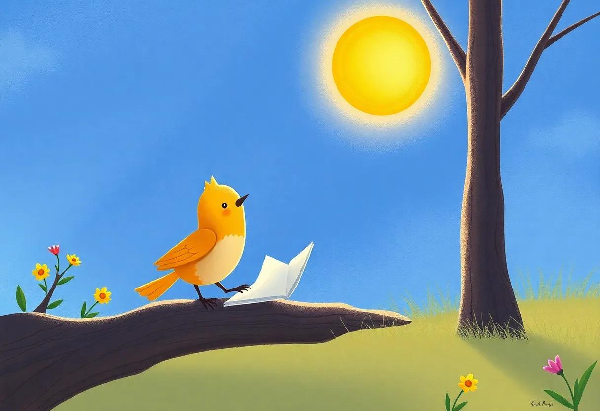 The Little Bird With a Quill for Feathers
