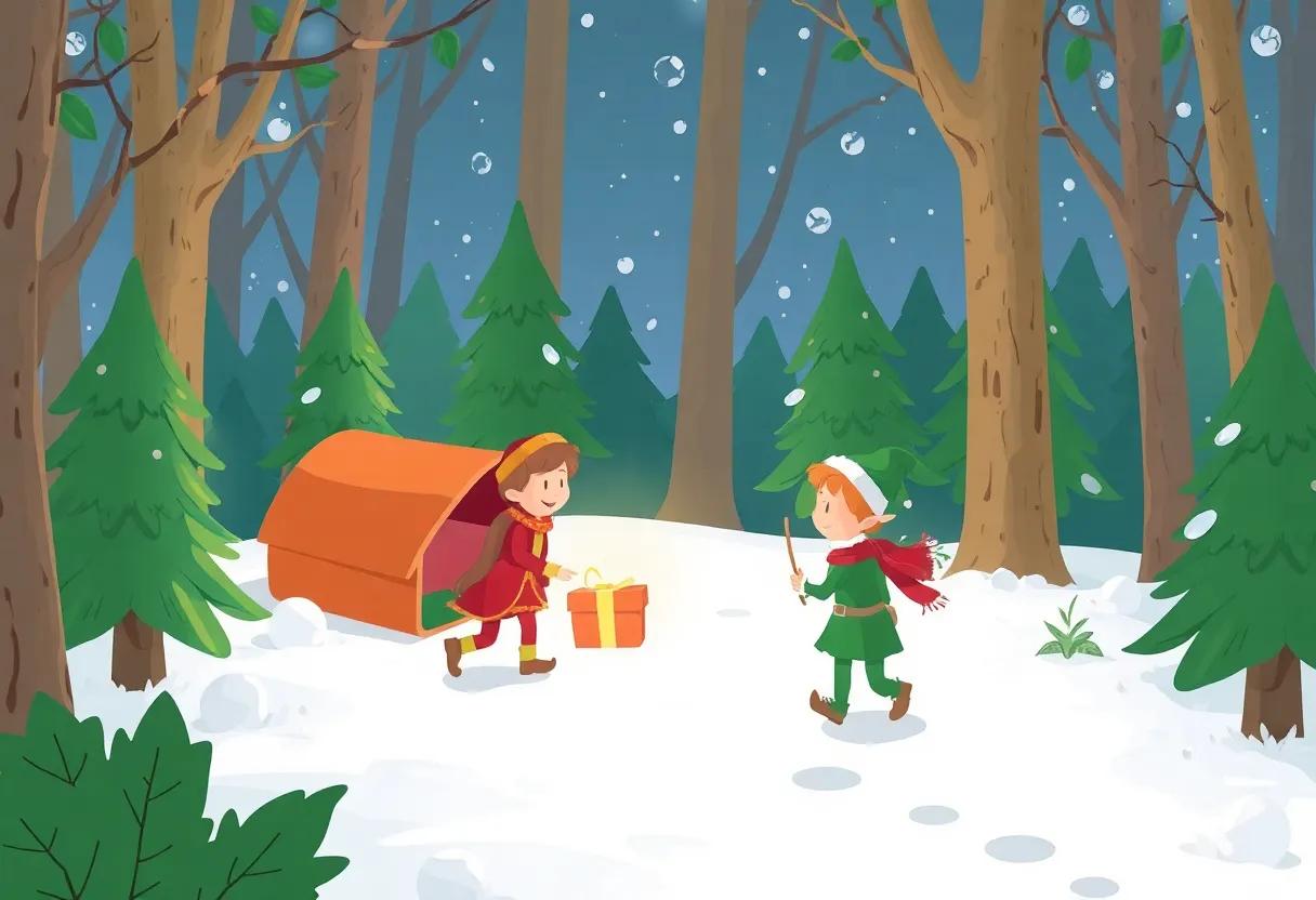 the Enchanted Forest Where the Little Elf Begins His Journey