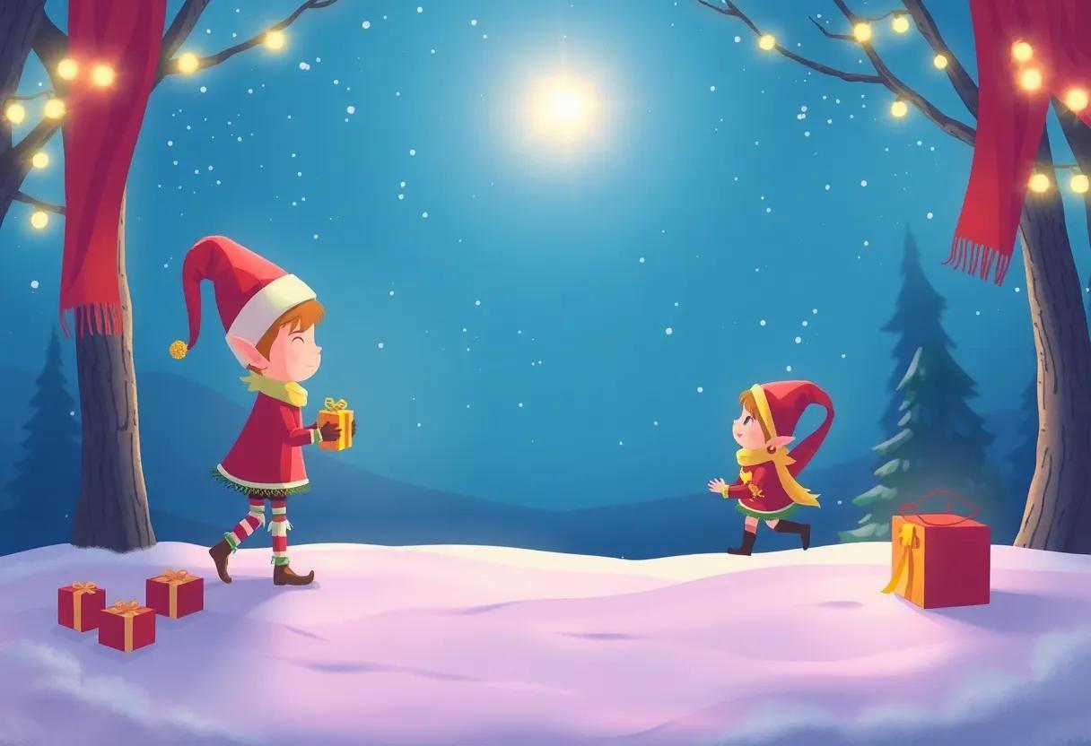 The Elf's Quiet Celebration Before Dawn