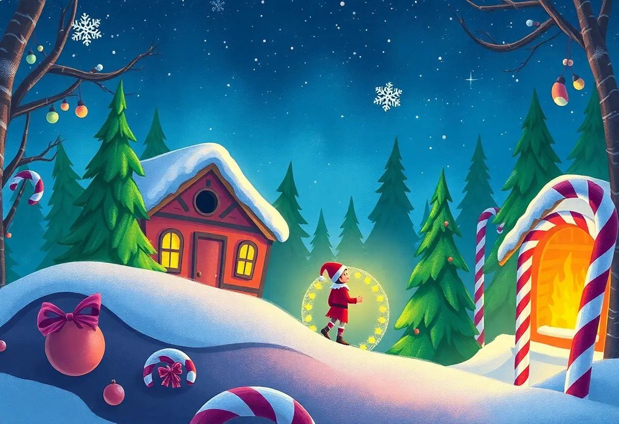 The Little Elf's Special Green Cape and Twinkling ‍Hat