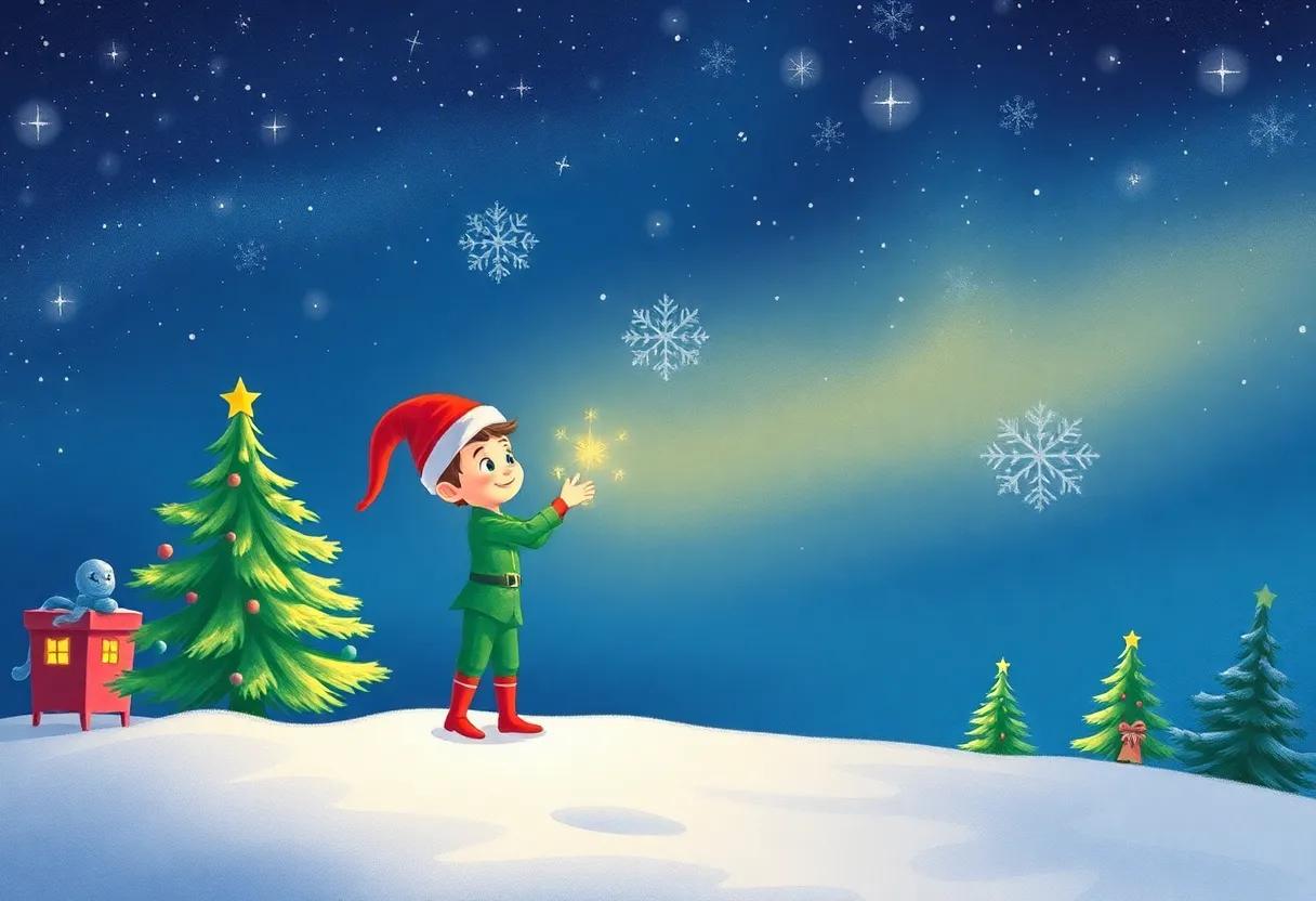 The Joyful Celebration Under the ‌Starry Winter ‌Sky