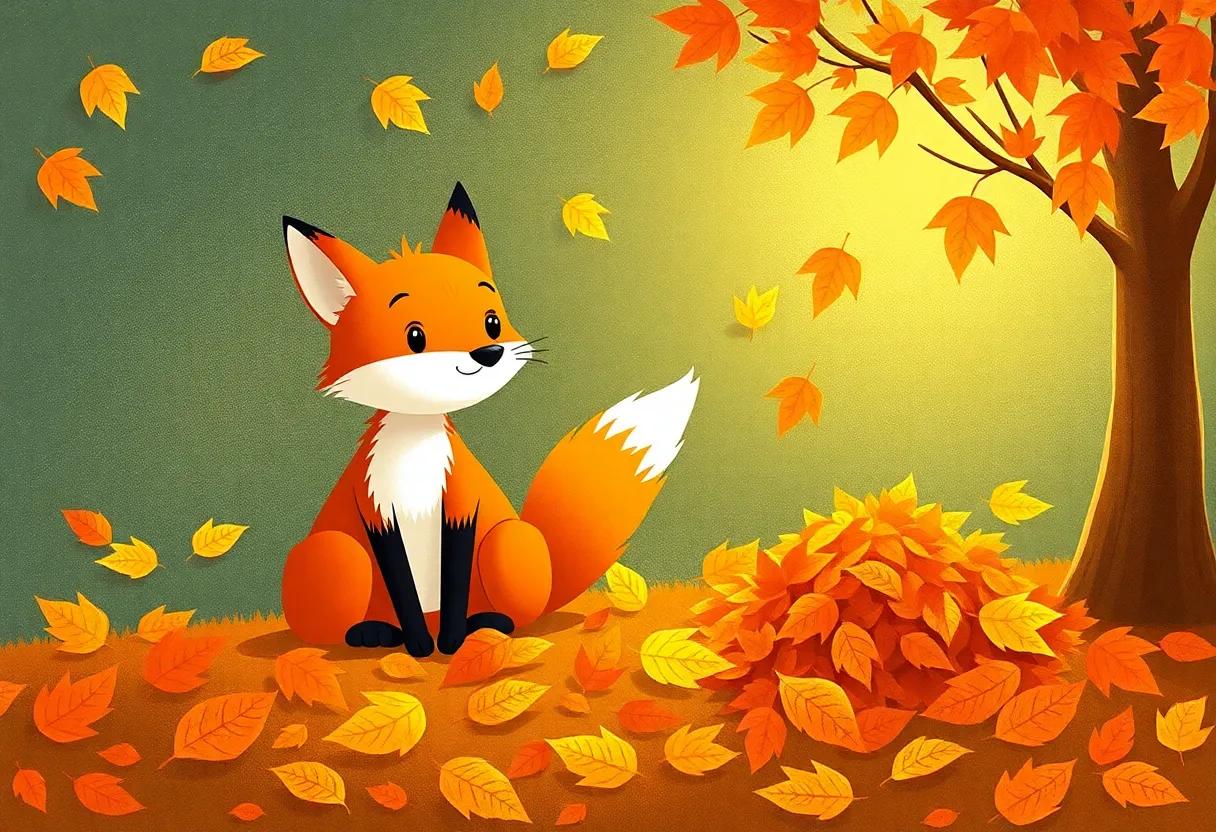 A Playful‍ Chase Through Crunchy Leaf Piles