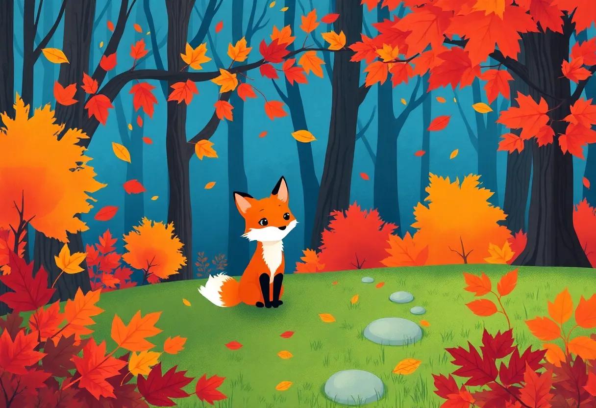 Exploring the Vibrant ‍Forest Painted in Fiery Colors