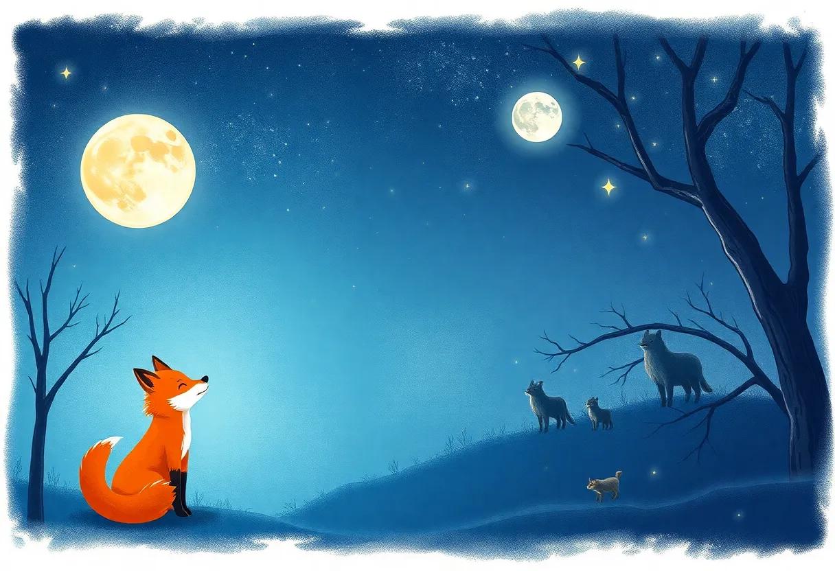 Mystical Creatures Gathering​ in‌ the Moonlight