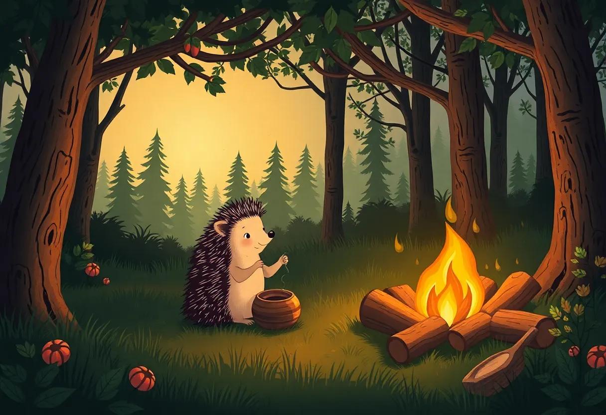 Sharing Stories Around the Cozy campfire Glow