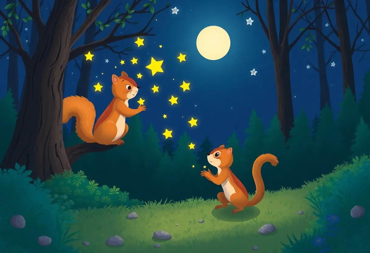 The Enchanted Forest Under the Moonlight