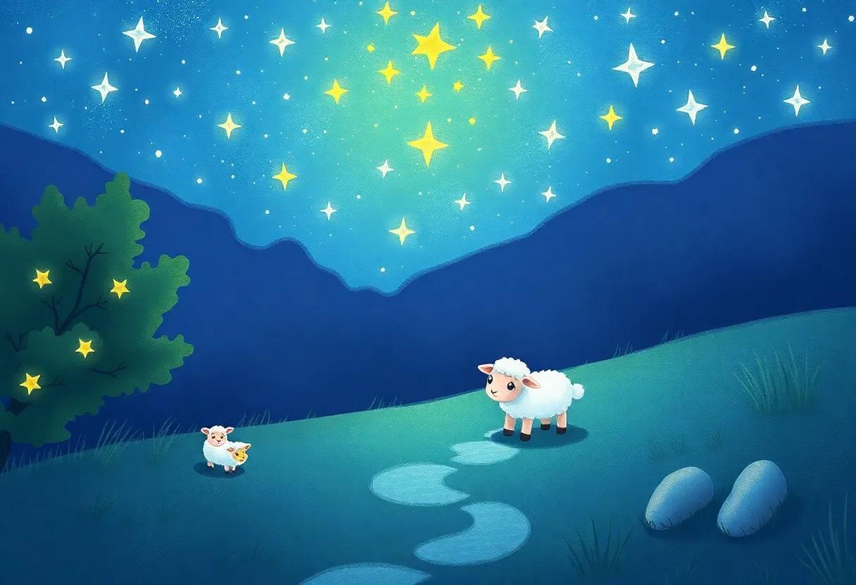 Twinkling Stars‌ Guiding ‌the Night Traveler