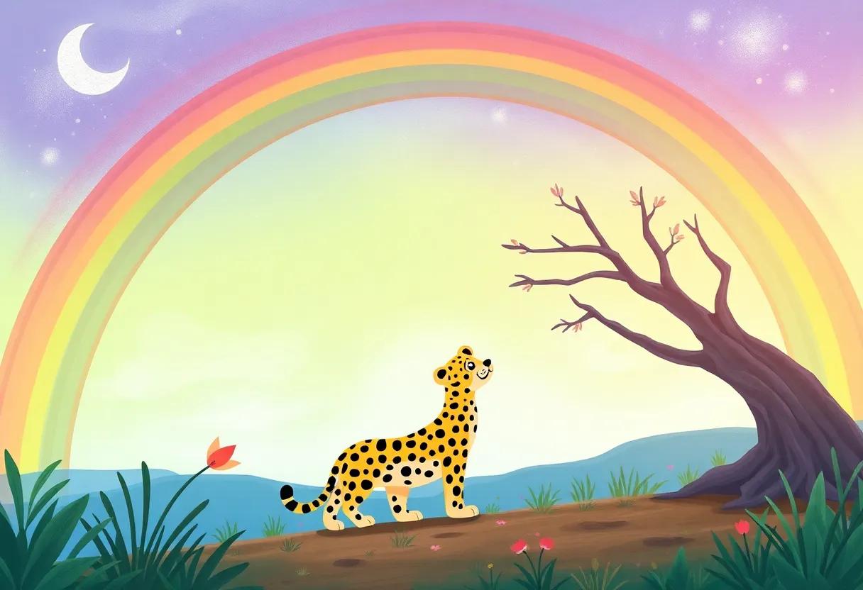 The ⁢Joyful Reunion Beneath the Rainbow Arch
