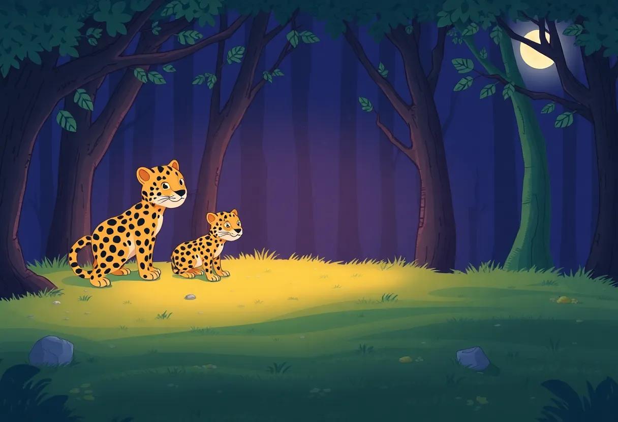 A Mysterious Glow leads to the Forest Clearing