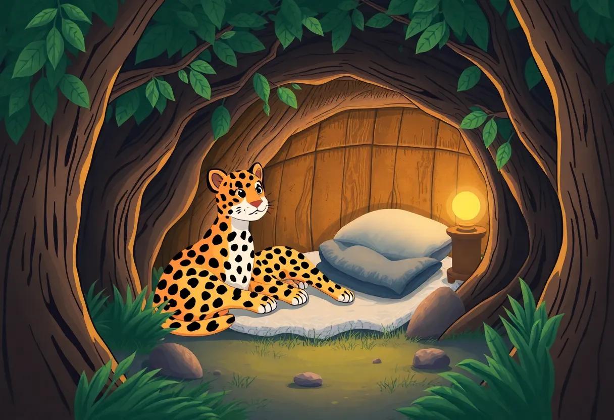Warmth and Comfort Within a cozy Woodland Den