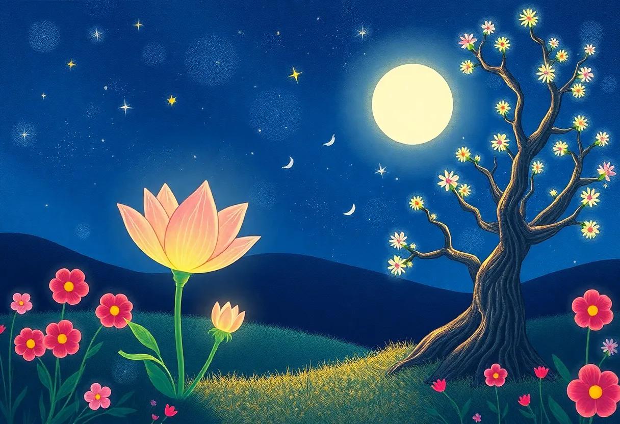 Whispering Secrets Beneath the Silvery Moonlight