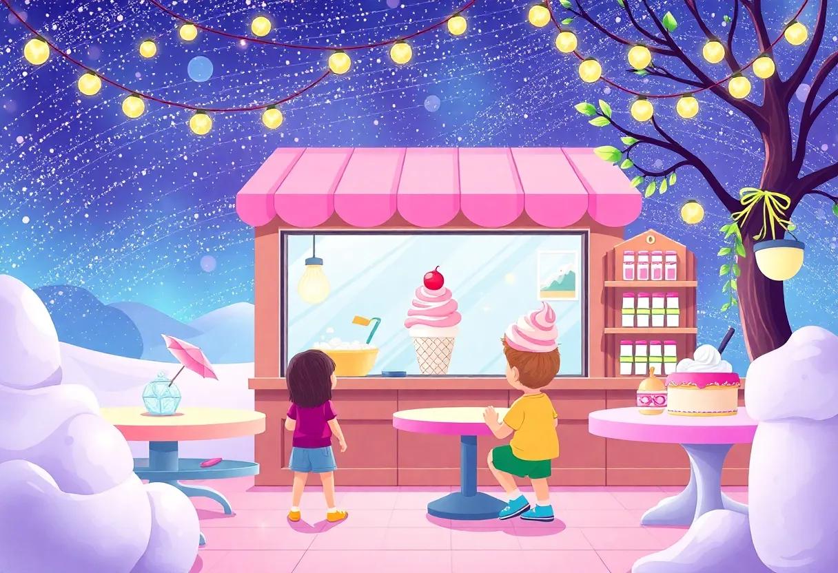The Discovery⁣ of the Sparkling​ Ice Cream Shop