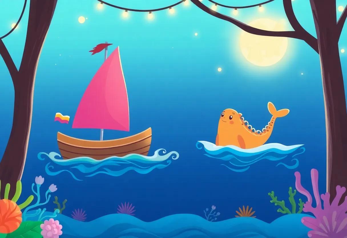 meeting the Friendly Sea Creatures of the Floating ocean