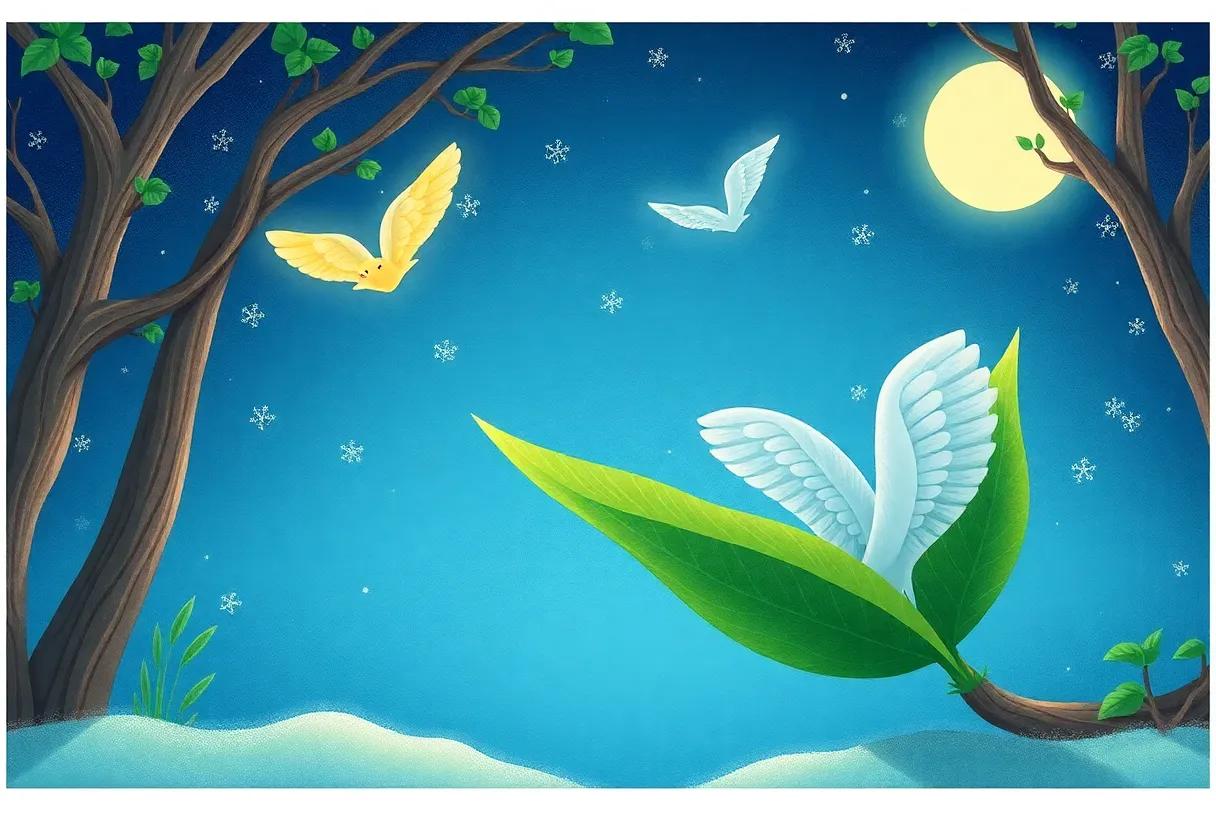 Wings Unfolded Under the Moonlight