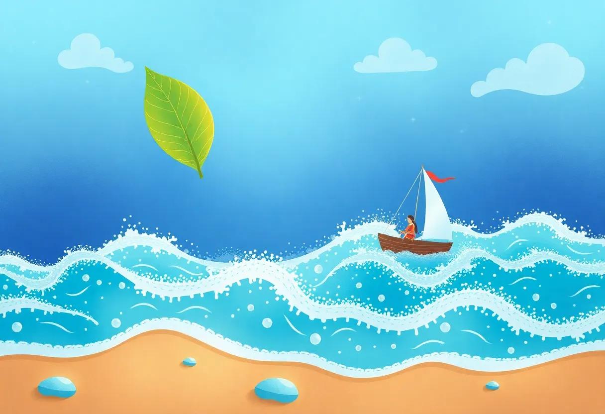 Gliding Past Shimmering Mountain Peaks