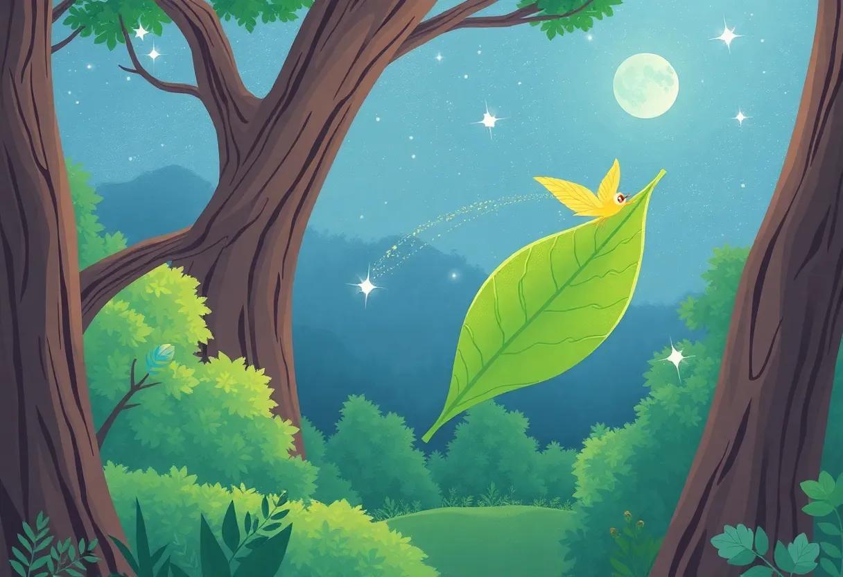 Floating Above the Whispering Forest