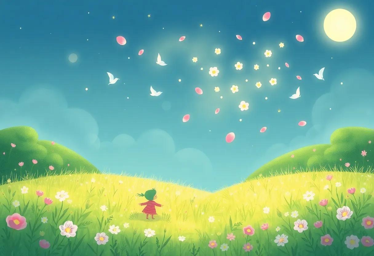 The Floating Petals That carry Wishes Away