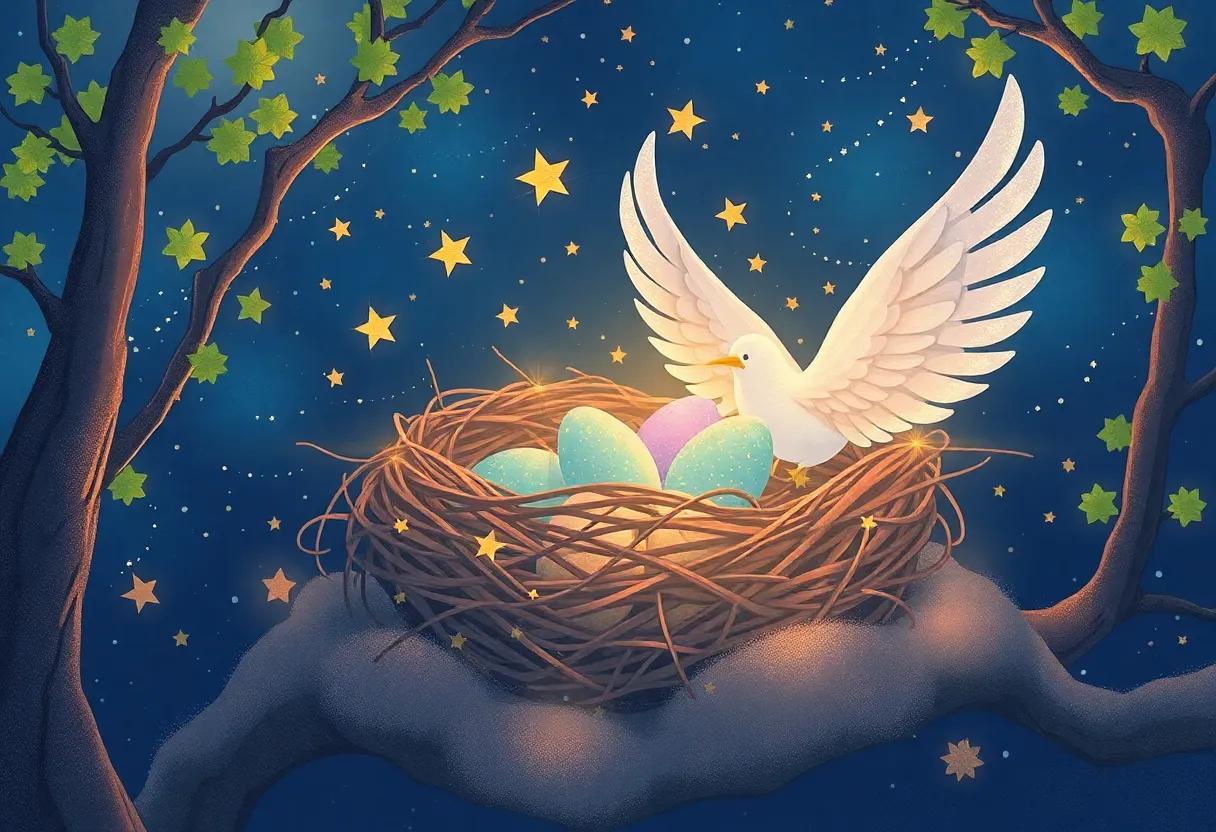 Gentle Wings That Cradled Dreams in the Midnight Breeze