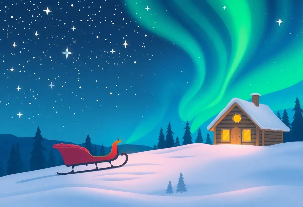 A Cozy Cabin ​Rest Under the Northern Lights