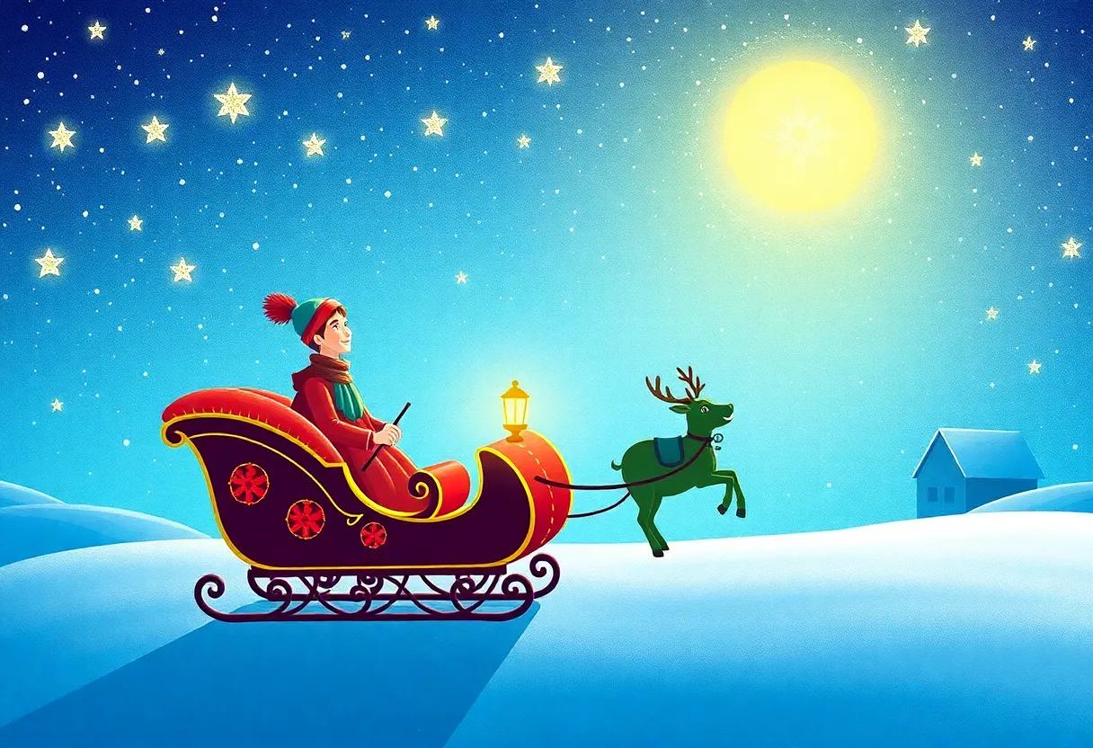 The Magical Beginning of the Snowy Sleigh Ride