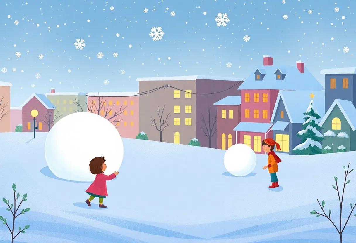 Sharing warm Smiles Around the Snowball