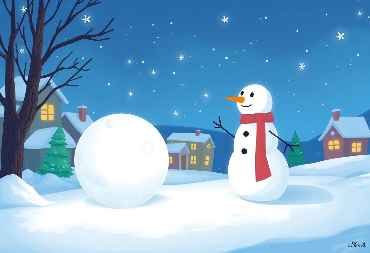 The Friendly Snowman Guides the Way