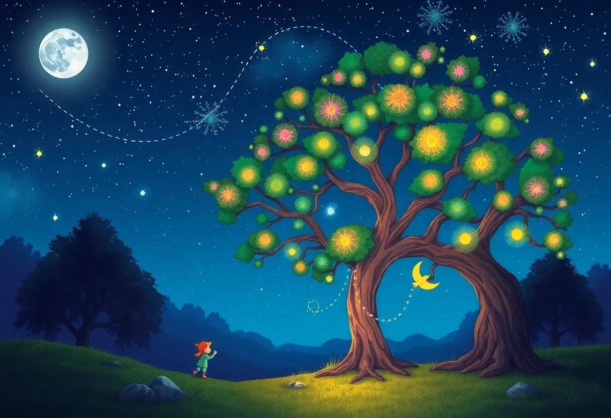 How the Tree's Glow guides Nighttime Adventures