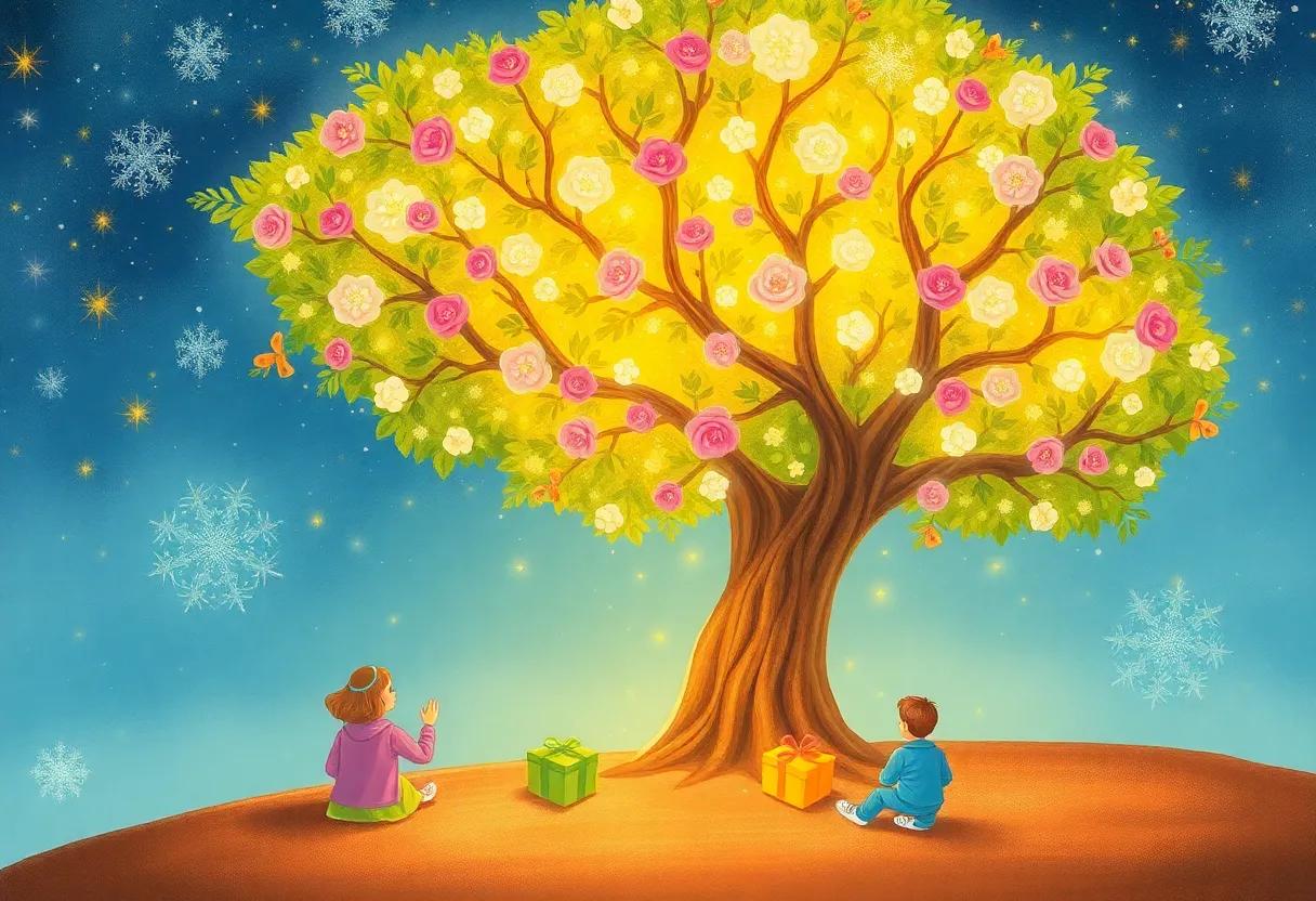 Blossoms Bursting with Shimmering Gifts